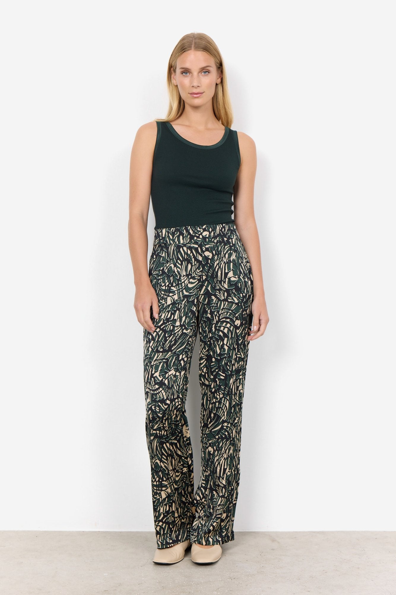 SC-VIAN 3-B Pants in Dark green from soyaconcept