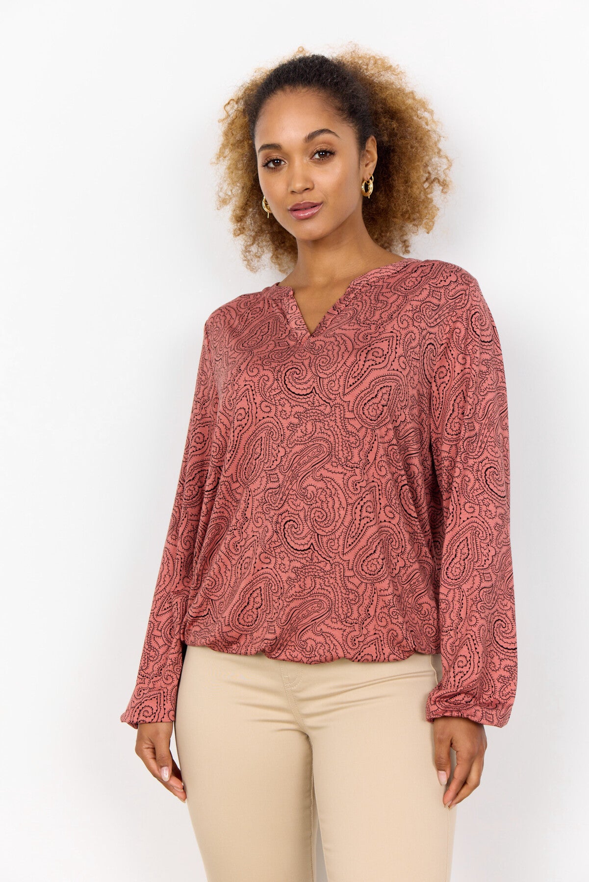 SC-MARICA AOP 312 Blouse Rose