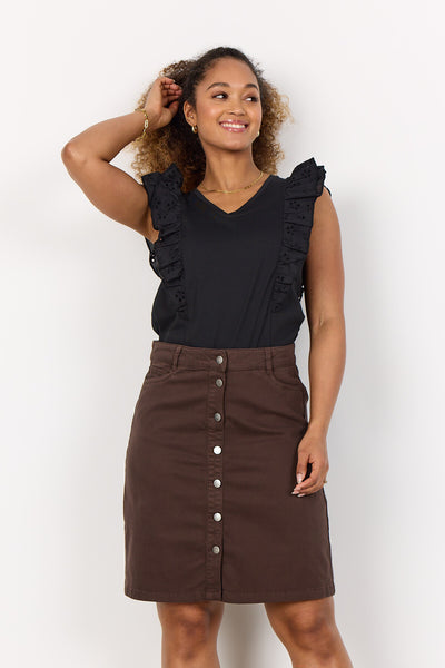 SC-ERNA 10 Skirt Dark brown