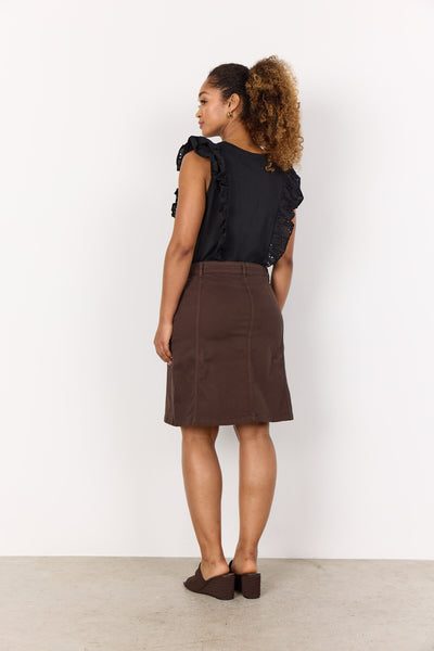 SC-ERNA 10 Skirt Dark brown