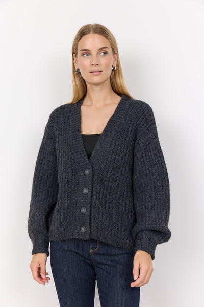 SC-GUNNA 8 Cardigan Dark grey