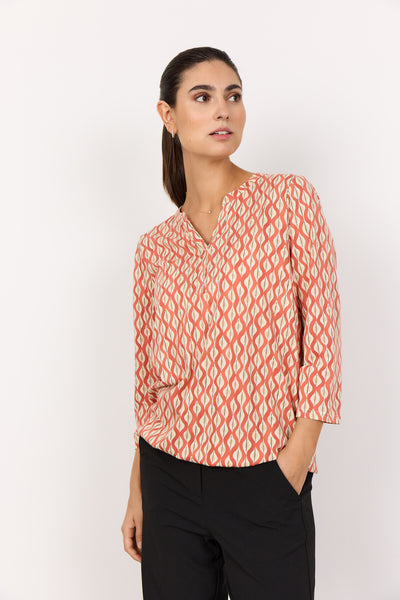 SC-FELICITY AOP 507 Blouse Orange