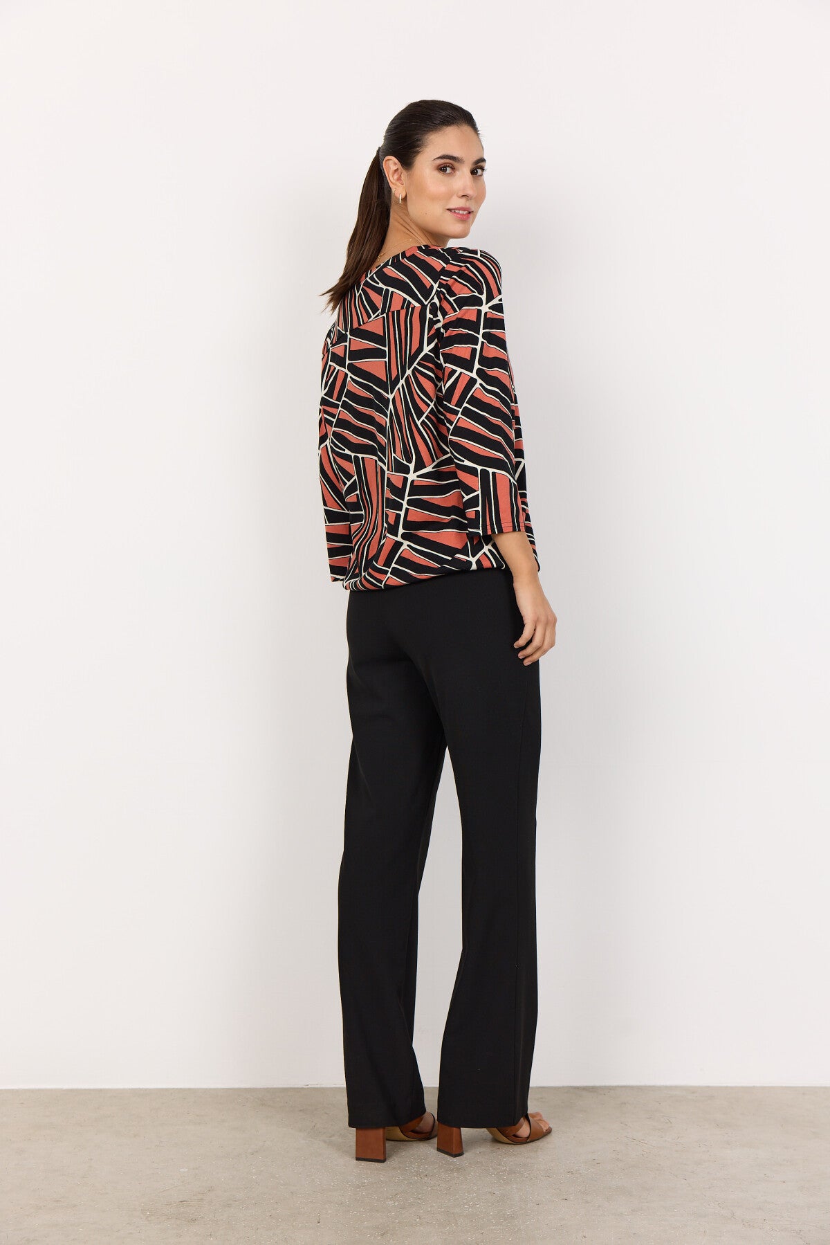 SC-FELICITY AOP 510 Blouse Orange
