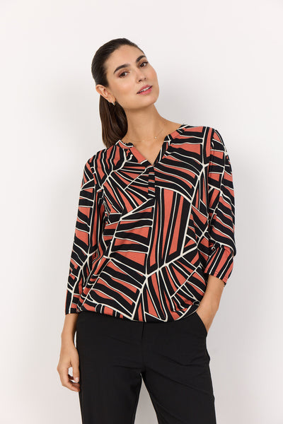 SC-FELICITY AOP 510 Blouse Orange