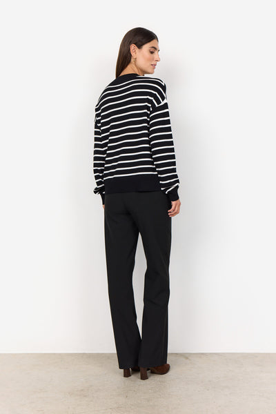 SC-DOLLIE STRIPE 780 Pullover Black