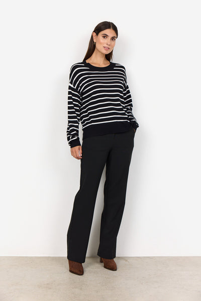 SC-DOLLIE STRIPE 780 Pullover Black