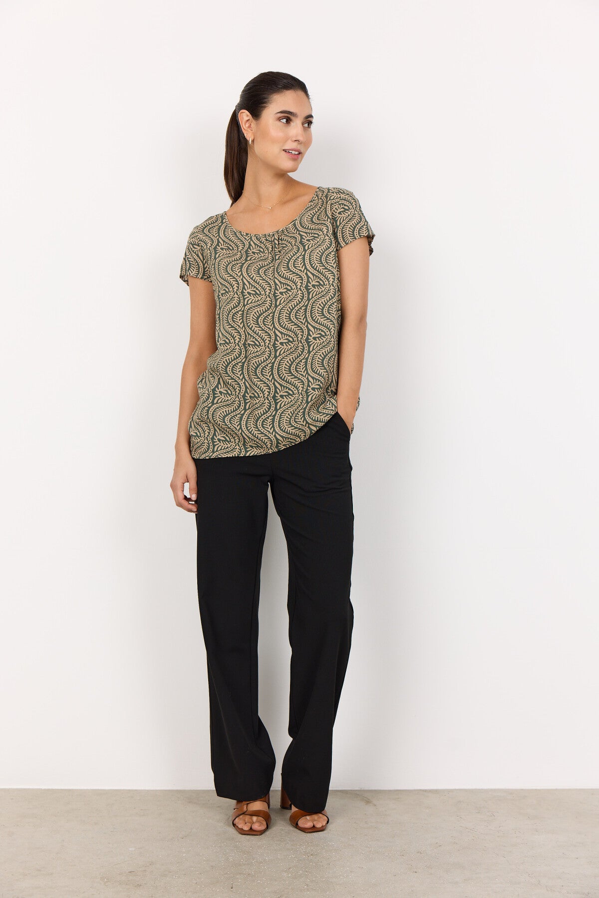 SC-ROSITTA 1 T-shirt Dark green
