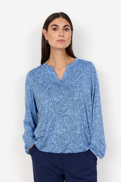 SC-MARICA AOP 312 Blouse Light blue