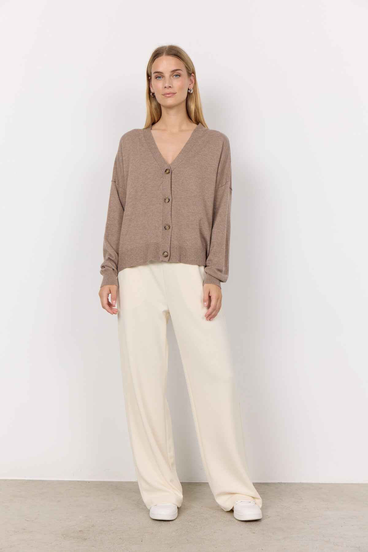 SC-NICOLINE 2 Cardigan Dark sand