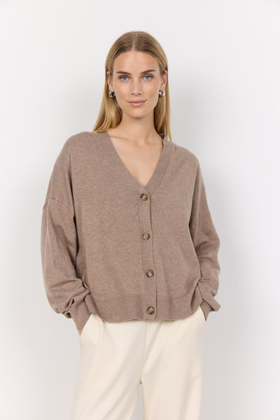 SC-NICOLINE 2 Cardigan Dark sand