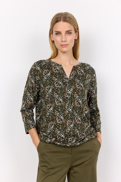 SC-FELICITY AOP 476 T-shirt Olive