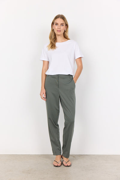 SC-DANIELA 7 Pants Dusty Green