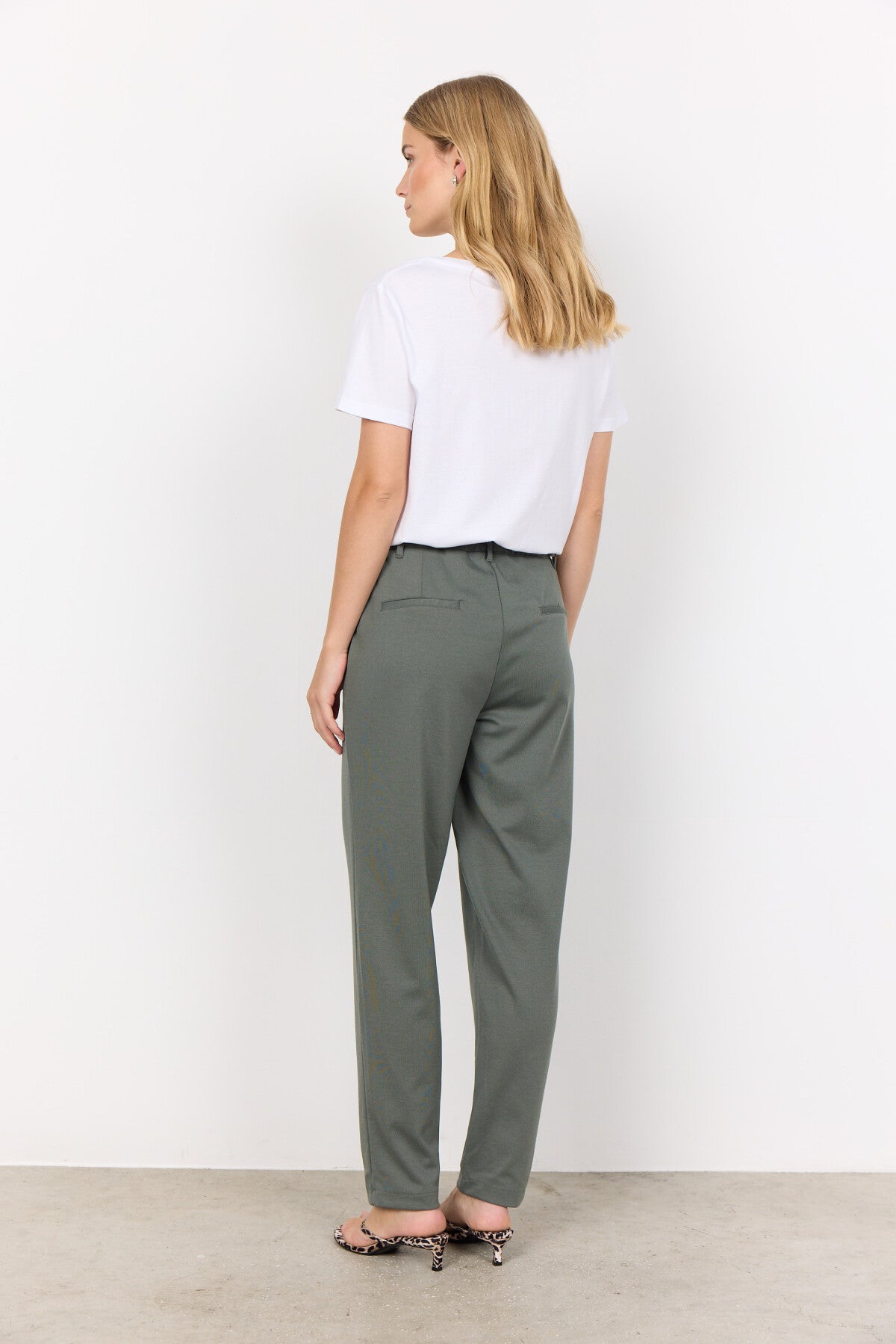 SC-DANIELA 7 Pants Dusty Green