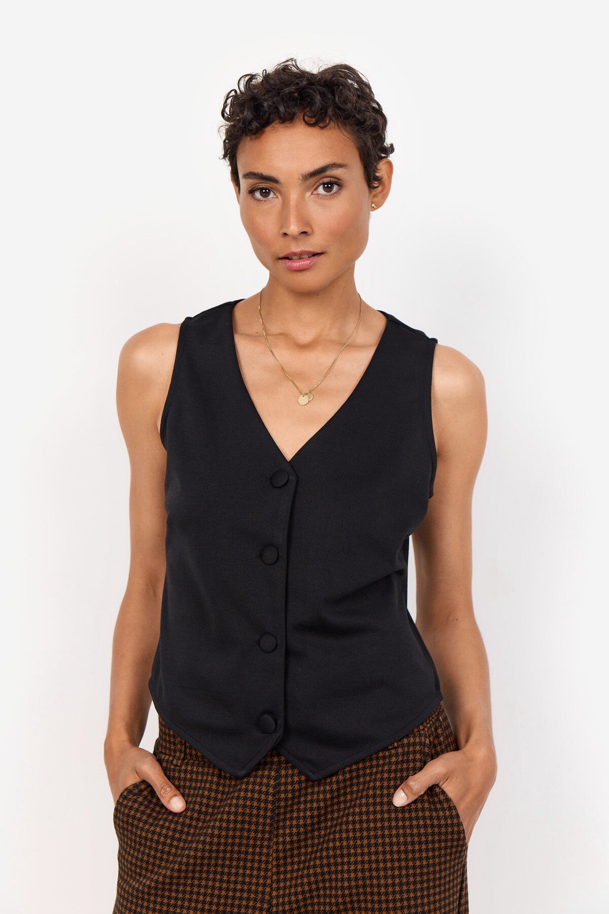 SC-DANIELA 10 Waistcoat Black