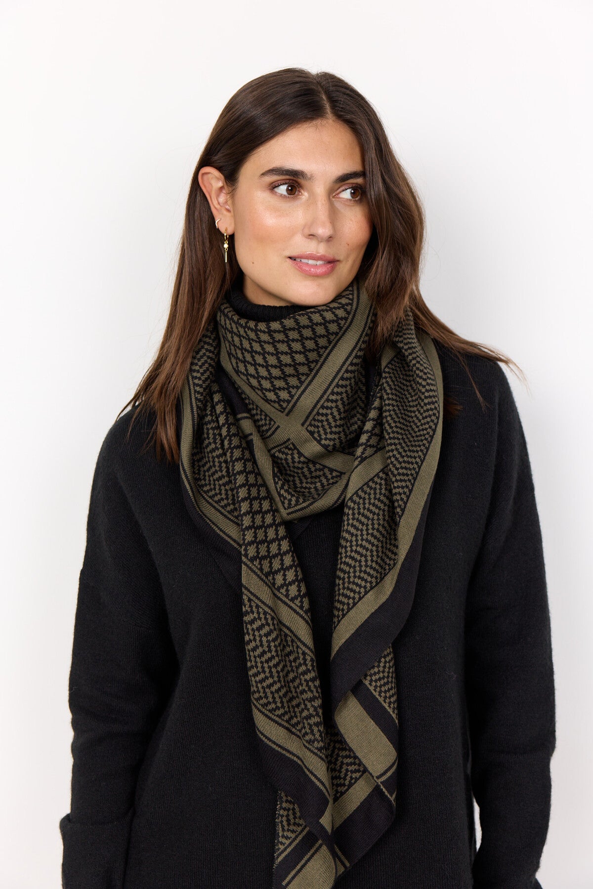 SC-BUKET 3 Scarf Dark green