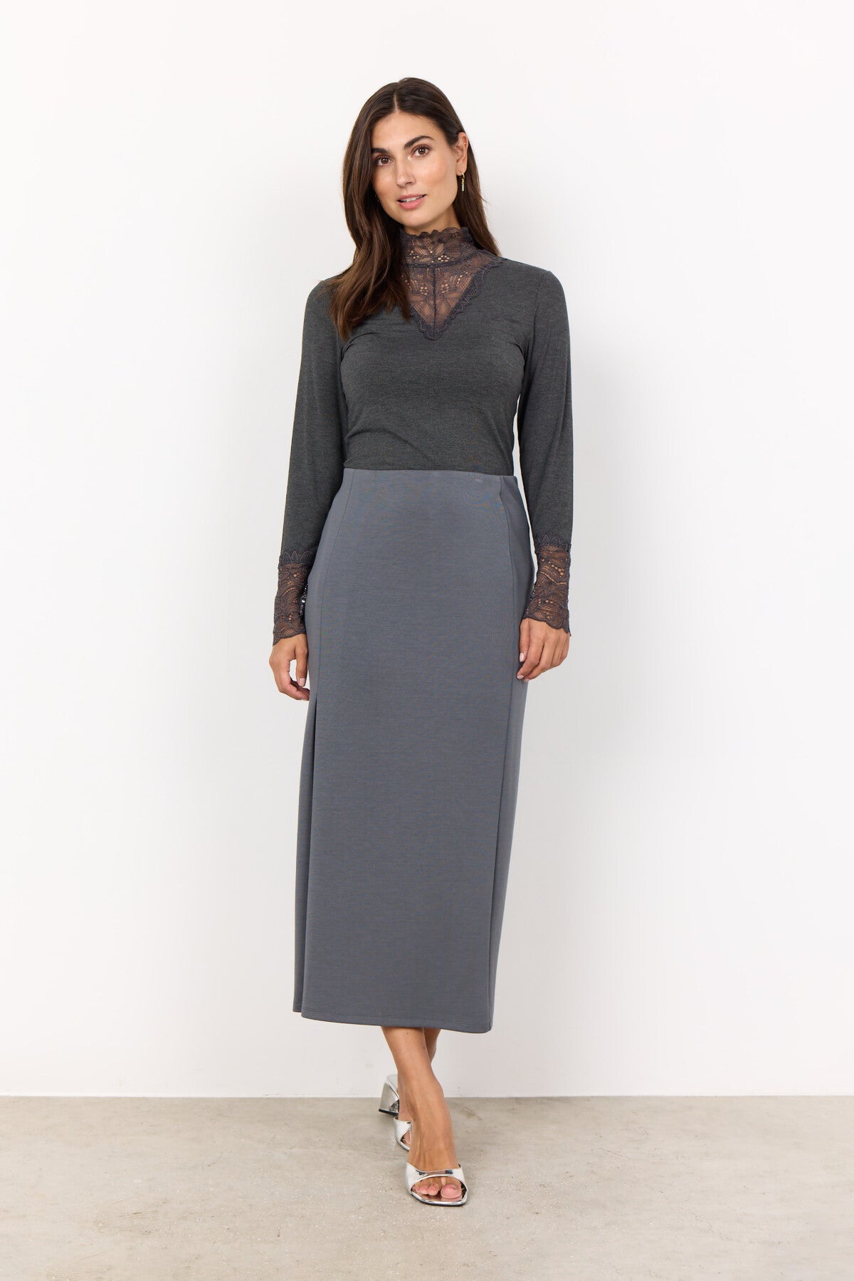 SC-BANU 204 Skirt Dark grey