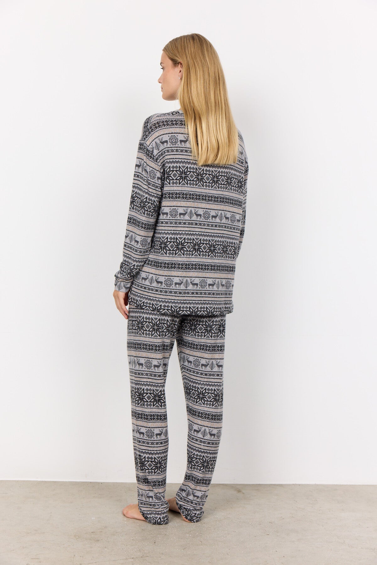 SC-BIARA AOP SET 127 Pyjamas Grey