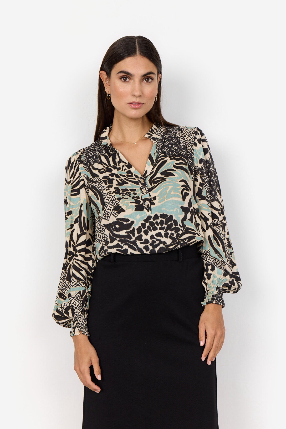 SC-OLETTE 1 Blouse Light green