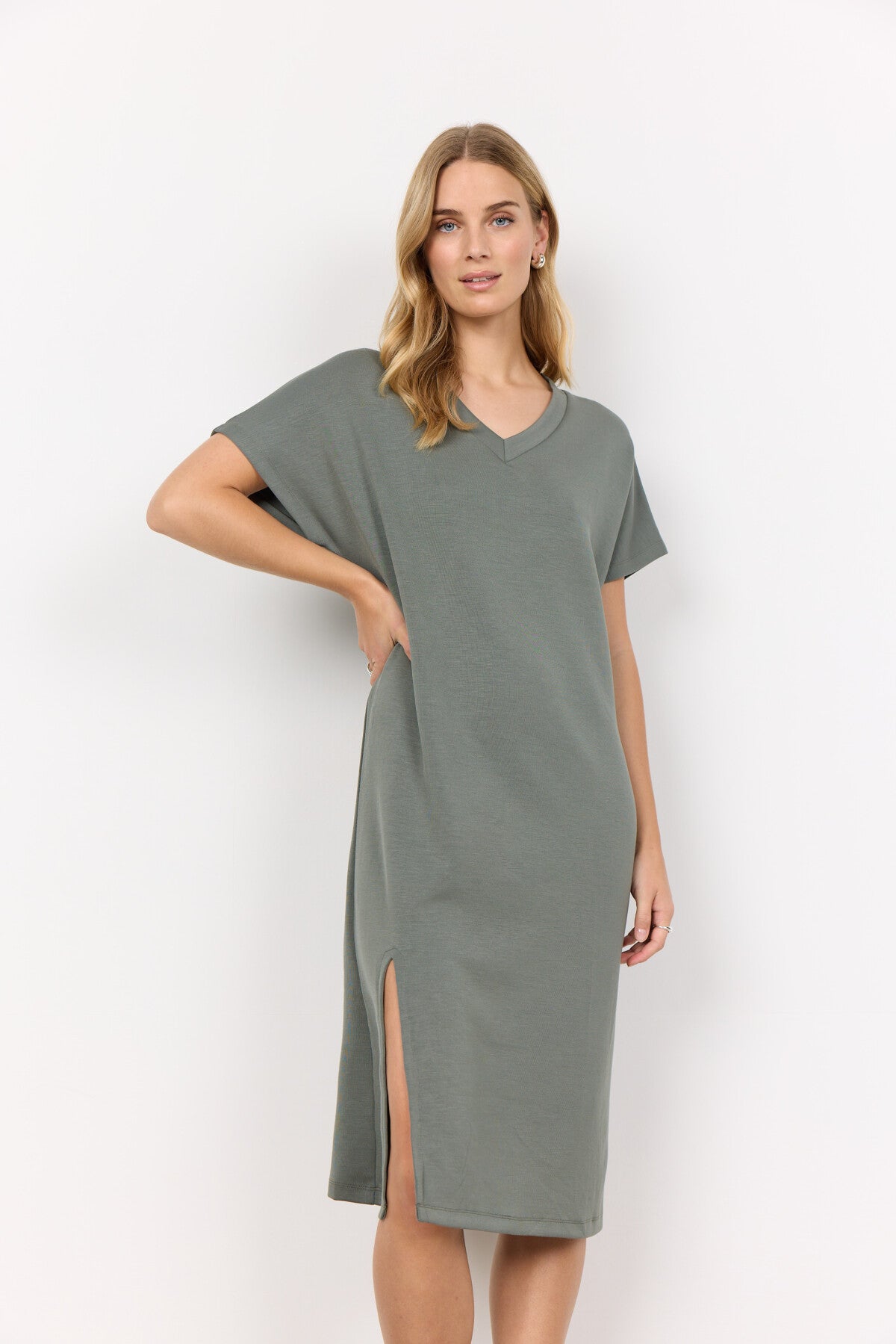 SC-BANU 218 Dress Dusty Green