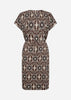 SC-FELICITY AOP 505 Dress Dark brown