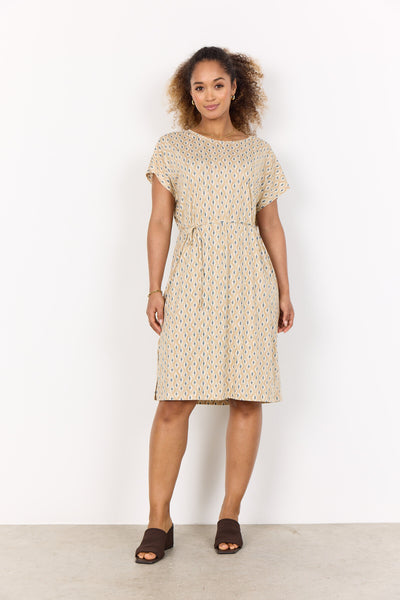 SC-FELICITY AOP 508 Dress Sand