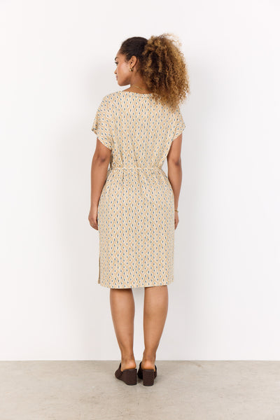 SC-FELICITY AOP 508 Dress Sand