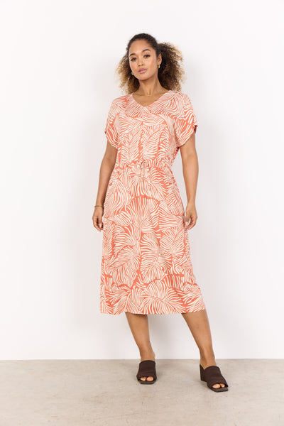 SC-MARICA AOP 331 Dress Orange