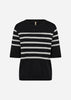 SC-DOLLIE STRIPE 765 Pullover Black