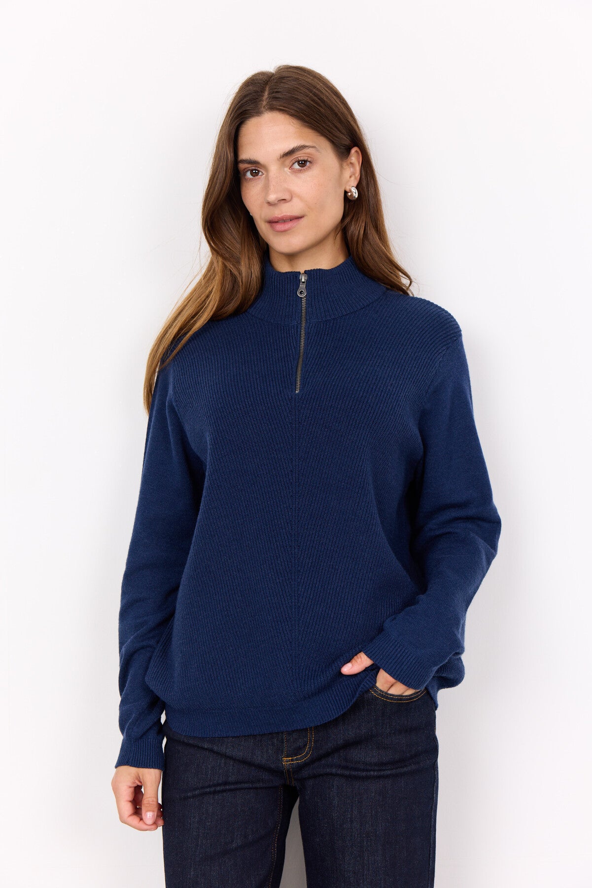 SC-KANITA 15 Pullover Dark blue