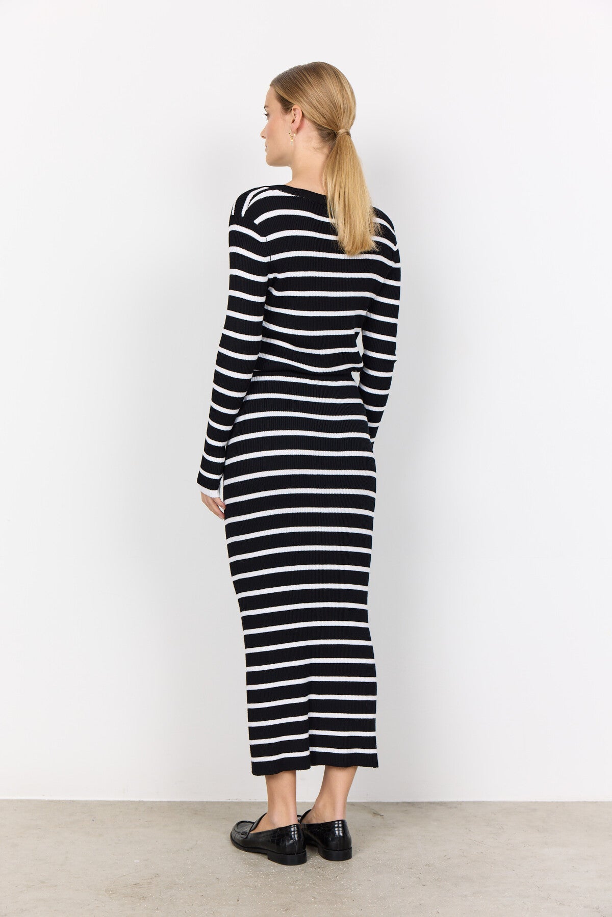 SC-DOLLIE STRIPE 777 Pullover Black