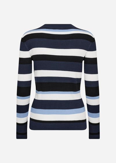 SC-DOLLIE STRIPE 779 Pullover Light blue