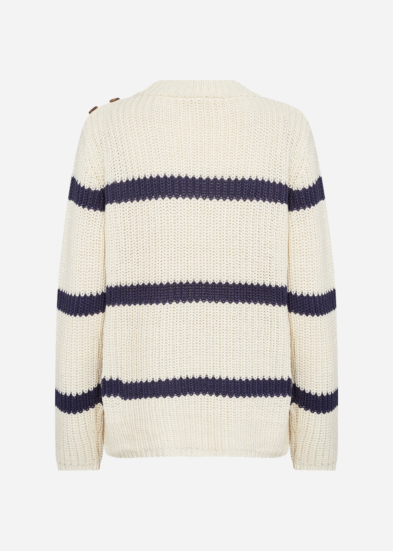 SC-REMONE STRIPE 32 Pullover Cream