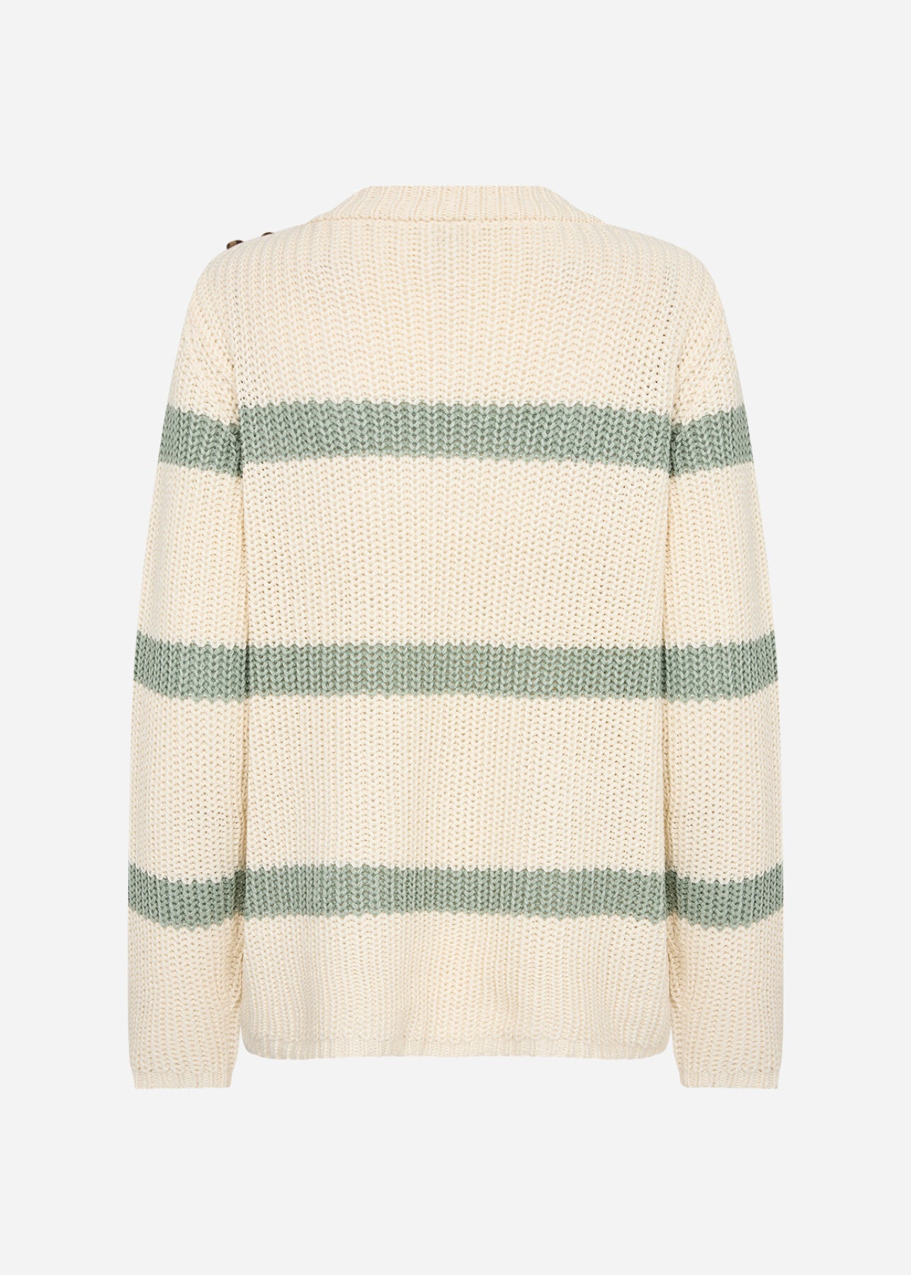 SC-REMONE STRIPE 32 Pullover Light green