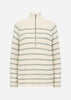 SC-REMONE STRIPE 33 Pullover Light green