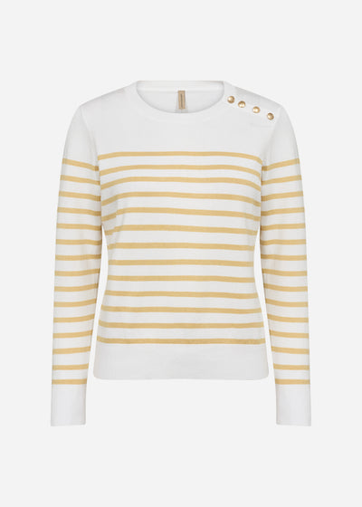 SC-DOLLIE STRIPE 783 Pullover Yellow