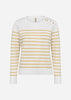 SC-DOLLIE STRIPE 783 Pullover Yellow