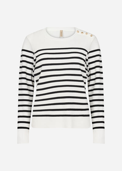 SC-DOLLIE STRIPE 783 Pullover Black