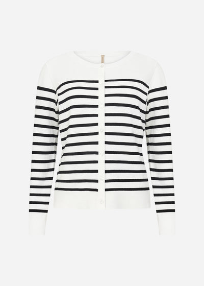 SC-DOLLIE STRIPE 784 Cardigan Black