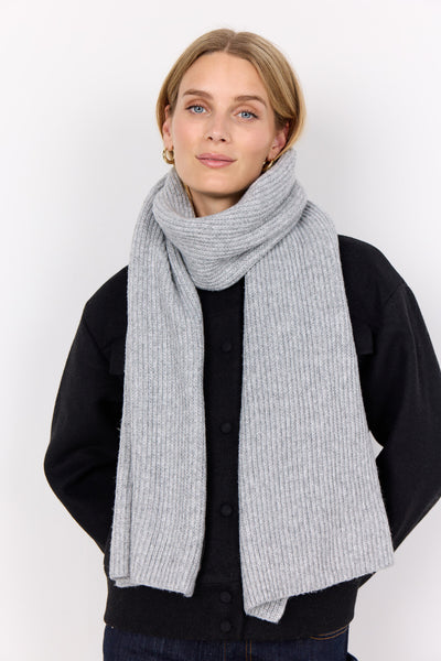 SC-FRAUKE 5 Scarf Light grey