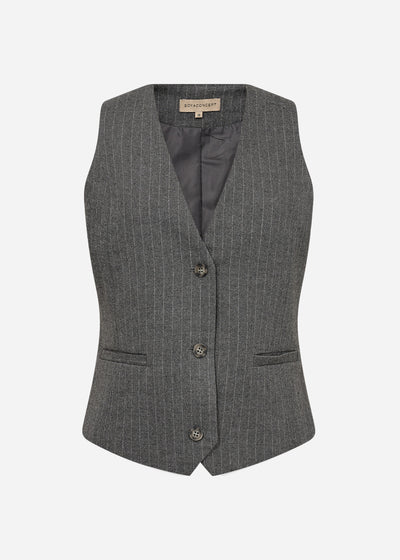 SC-ISABELLE 1 Waistcoat Dark grey