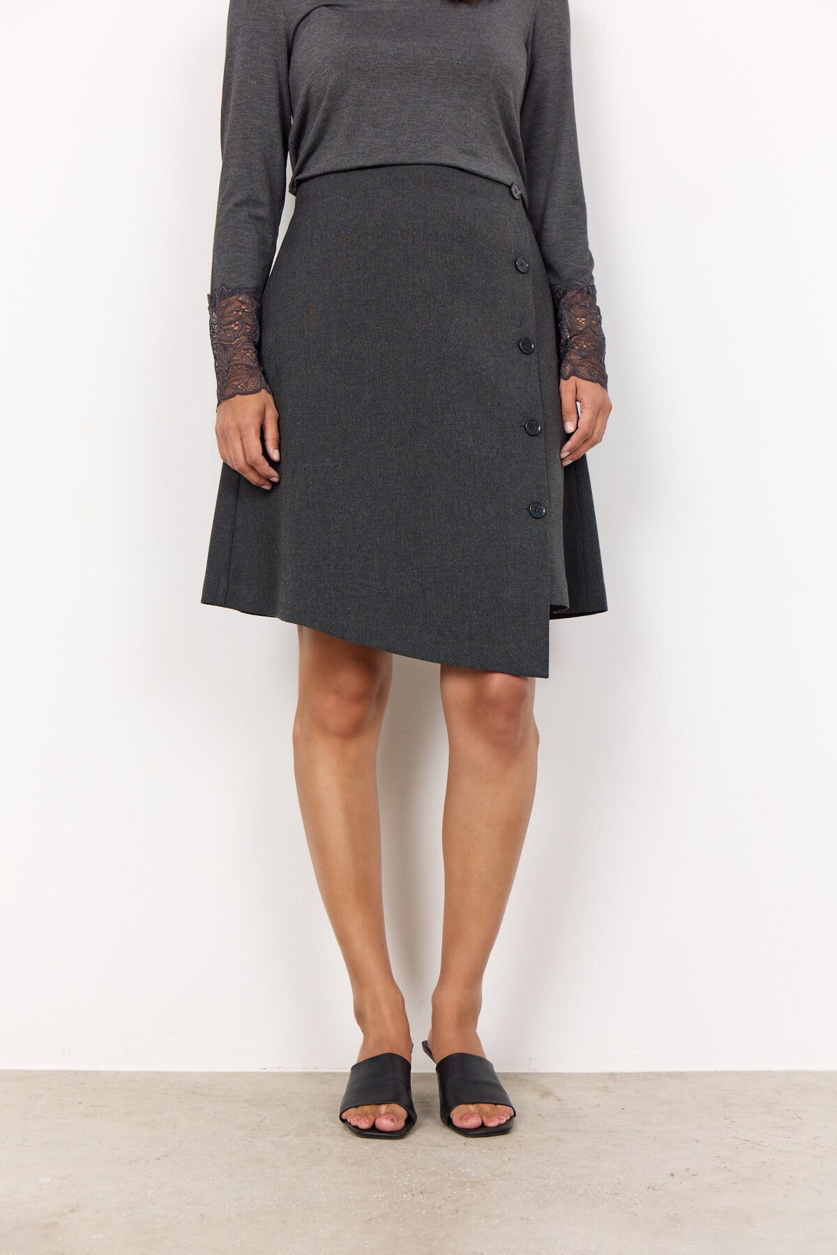 SC-FRANKIE 7 Skirt Dark grey