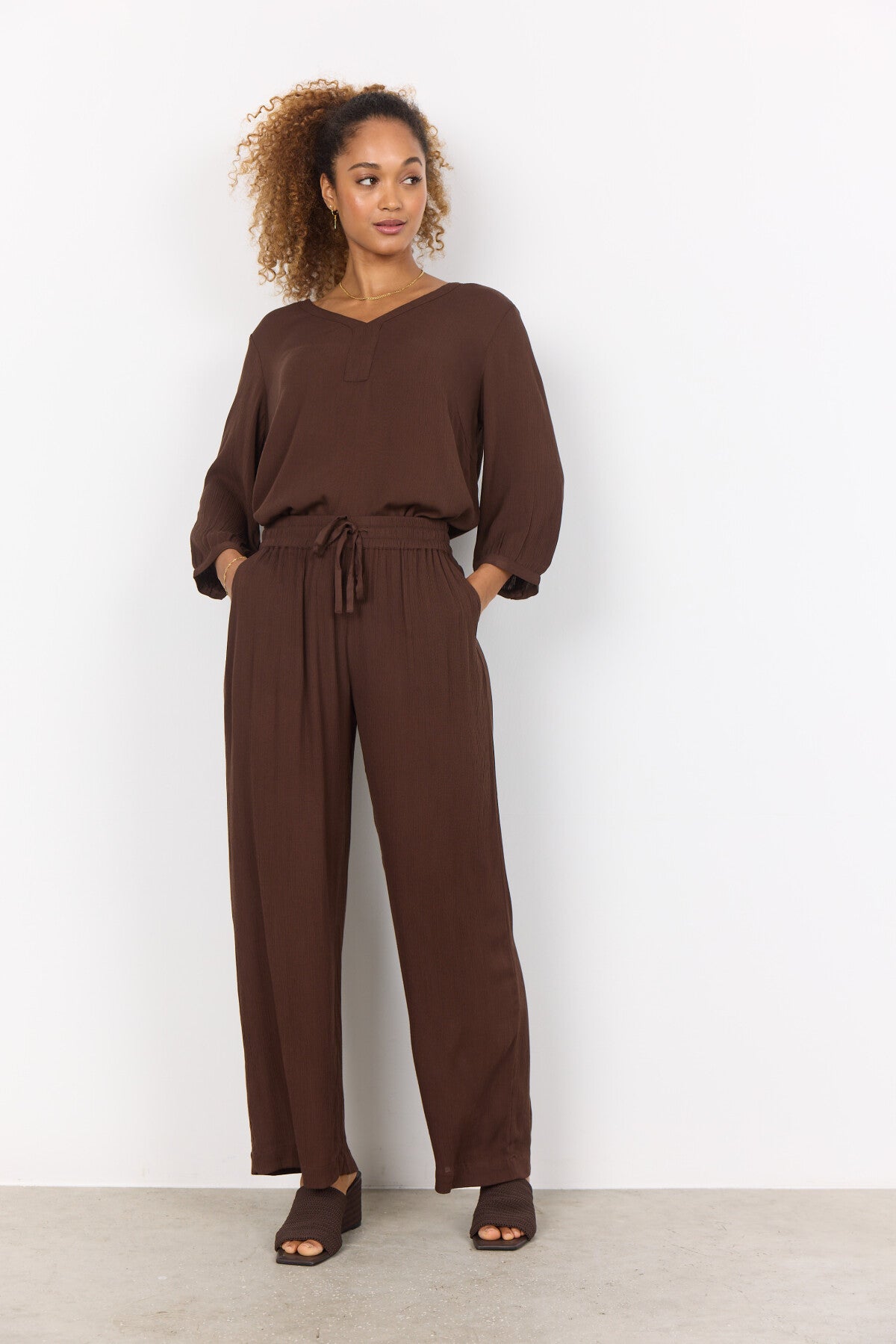 SC-RUTH PANT 1 Pants Dark brown