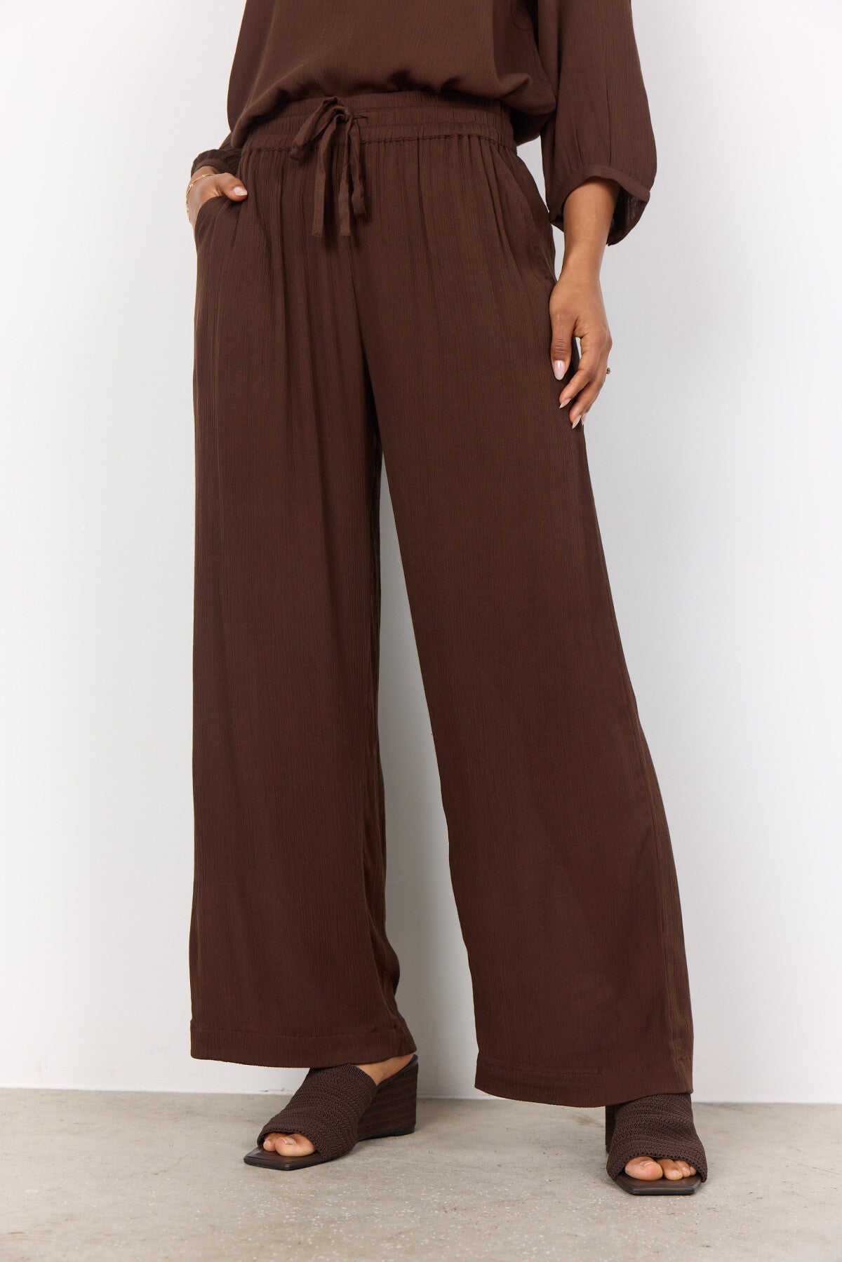 SC-RUTH PANT 1 Pants Dark brown