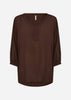 SC-RUTH TOP 1 Blouse Dark brown