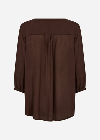 SC-RUTH TOP 1 Blouse Dark brown