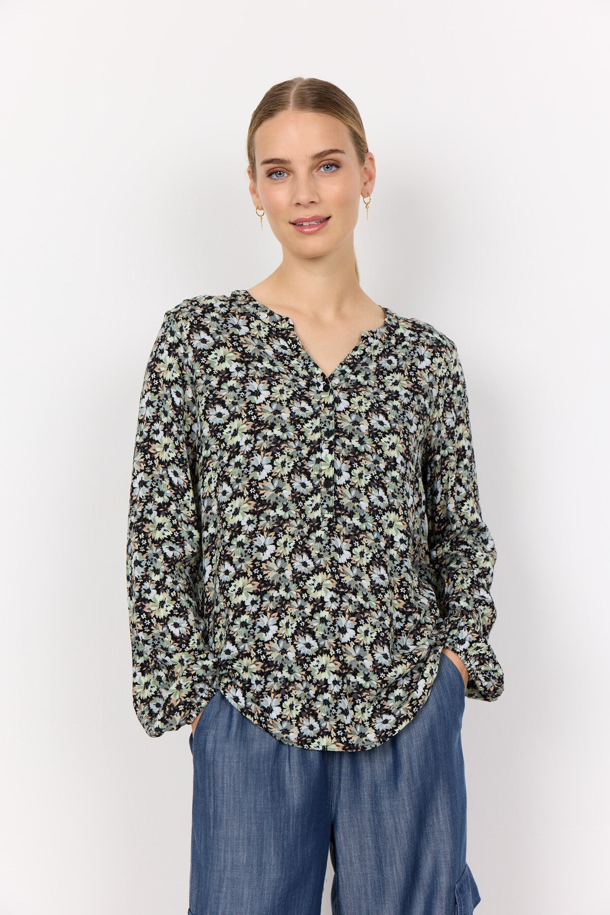 SC-OLIN 1 Blouse Light green