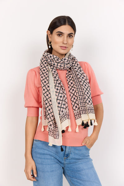 SC-POLKA 1 Scarf Coral