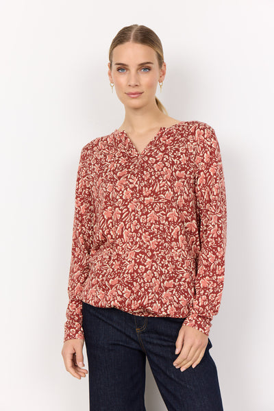 SC-FELICITY AOP 493 Blouse Rose