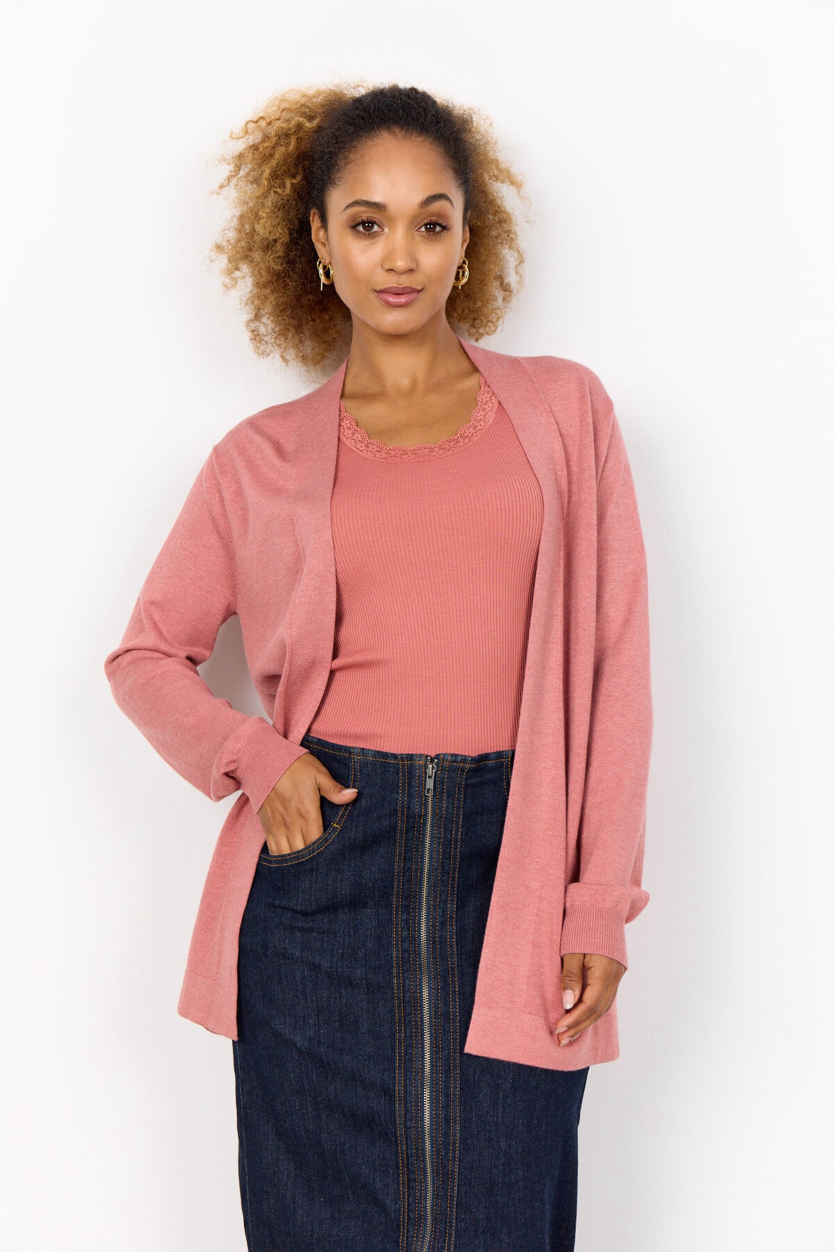 SC-DOLLIE 759 Cardigan Rose