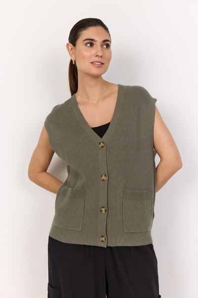 SC-KANITA 18 Waistcoat Dusty Green